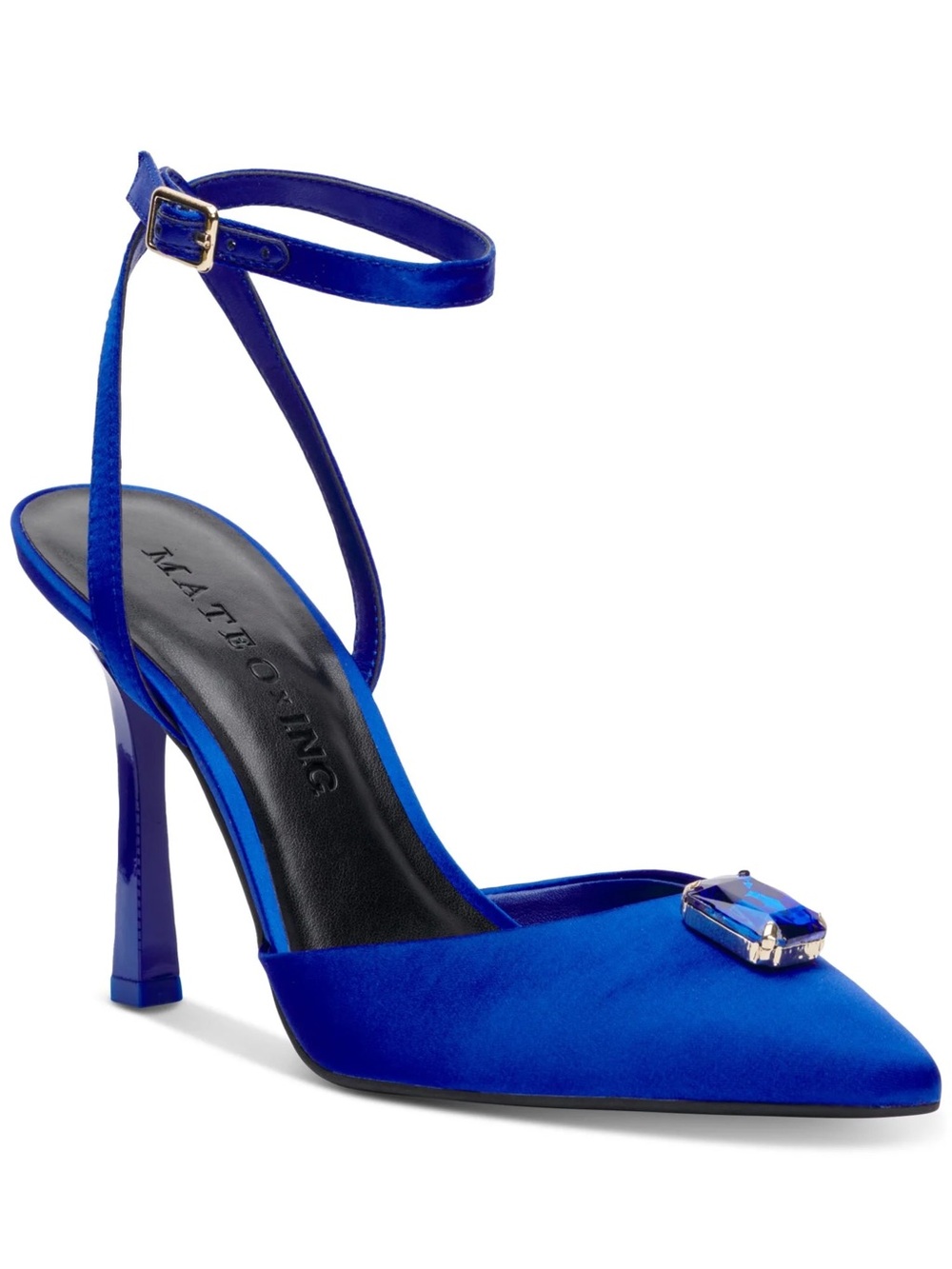 NIB Mateo x INC Victoria Gemstone Pointed Toe Pumps Cobalt Blue Size 7.5